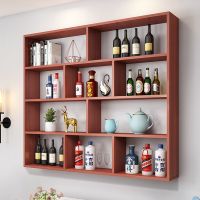 [COD] modern wine cabinet wall-mounted restaurant hotel multi-layer shelf