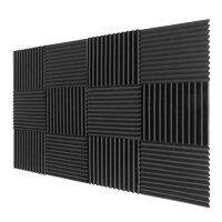 12 Pack- Acoustic Panels foam Engineering sponge Wedges Soundproofing Panels PH