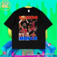 BIL เสื้อยืด ขนาดใหญ่ พิมพ์ลาย Psycho Crucify "Chicago Bulls" | สีดํา | สีเทาเข้ม | เสื้อเชิ้ต Chicago Bulls | เอ็นบีเอ | ลู