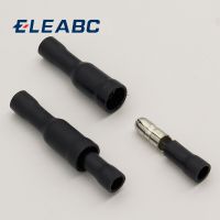 Hot 50 X Black Male Female Bullet Connector Crimp Terminals Wiring