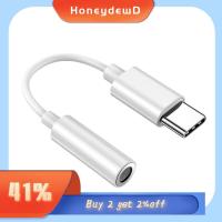 HONEYDEWD แจ็คเสียง AUX AUX หูฟังแบบสวม อุปกรณ์ช่วยเหลือด้านเสียง ตัวแปลงสัญญาณ USB-C ผู้ชาย ตัวแปลงสายหูฟัง Type C USB ถึง3.5มม.