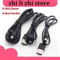 zhilizhi Store DIY USB type A Male to DC 5.5x2.5mm Plug Extension Toys Power Charging Cord Supply Plug Jack Cable Connector