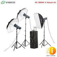 ชุดไฟสตูดิโอสำหรับถ่ายภาพ VISICO VC 300HH II WITH 75 W LED