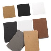 【YF】 Cartão de papel kraft para brincos e colares Display Cards Embalagem papelão Pendurado Preço Tag Card 50 pçs/lote 5x5cm 6x 9cm