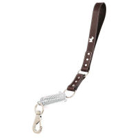 Short Large Dog Leash Spring Buffer Big Dog Traction Rope Explosion-Proof Dog Leash Pu Leather Belt 50cm Long Para Perros