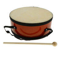 Tooyful Exquisite Wood Indian Hand Drum Double Side with Mallet Beater for Children Musical Toy Gift