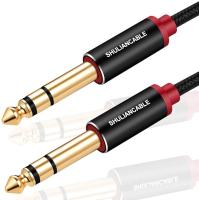 【YF】 Lungfish Guitar Instrument Cable 6.35mm TRS Stereo Audio Cable Male to for Electric Guitar bass Mandolin