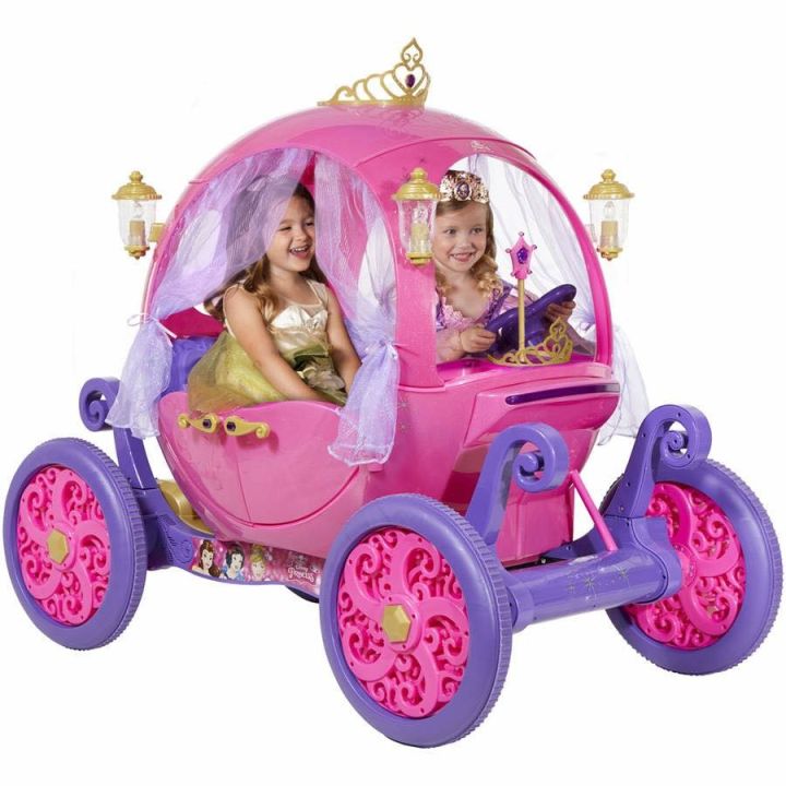 24v-disney-princess-carriage-รถแบตเตอรี่เจ้าหญิง-รถฟักทองเจ้าหญิง-ลิขสิทธิ์แท้จากดิสนีย์-นำเข้าจาก-usa-ของแท้-100