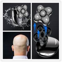 ZZOOI Washable Electric Men Balding Head Shaver For Man 5D Floating Razor Quick Charger Skull Shaving Machine Portable Baldhead Shave