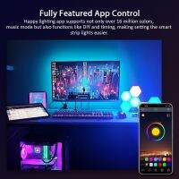 ColorRGB, LED Light Strip, Music Synchronized Color Changing RGB5050 ,Phone App Remote Control , LED Light Rope 6M 12M 15M LED Strip Light ไฟแต่งห้อง ไฟเส้นRGB ไฟ led light strip แถบไฟ ต่อโทรศัพท์ได้ 10M/5M/15M รุ่นบลูทูธ มีกาว มีรีโมท รับประกัน