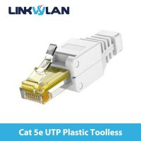 Gratis Ongkir Linkwylan ขั้วต่อ Rj45เชื่อมสนามยูพี Cat5e ไม่มีเครื่องมือไม่ต้องใช้ Cat6เครื่องมือติดตั้งภาคสนามเชื่อมต่อฟรีปลั๊กแบบโมดูลาร์