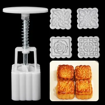 Flower Shaped Mooncake Mold Cake Mold Hand Pressure Fondant Moon