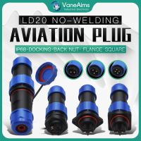 ♣✶ LD20 2/3/4/5/6/7/8/9/10/11/12 Pin Male Female 20mm Circular Wire Panel Aviation Connector Socket Industrial Waterproof connect