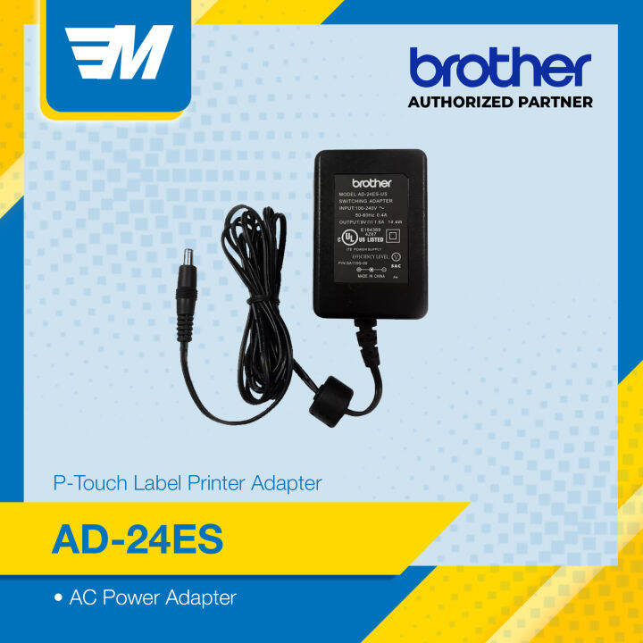Alimentatore Brother AD-24ES – Adattatore Interno 14,4 W, Nero, Compatibile Con Modelli Selezionati