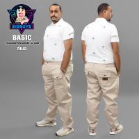 กางเกงวินเทจขายาว รุ่น BASIC (สีเบจ) ทรงกระบอกเล็ก มีไซส์ เอว 26-48 นิ้ว (SS-5XL) กางเกงใส่ทำงาน  กางเกงผู้ชาย