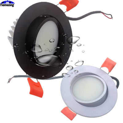 220V Indoor LED Downlight Dimmable Waterproof Kitchen Bathroom IP65 7W 9W 12W 15W IP66 Outdoor Eaves Ceiling Lamp Spot Light