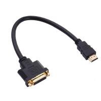 M/F Male-Female Video Adapter ForHDMI compatible To DVI-I 24+5 Cable Video Adapter Cord Male- Female Video Conversion Cable 30cm Cables