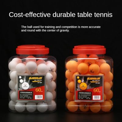 60Pcs 3 Star Table Tennis Balls D40 mm 2.8g New Material Plastic Pong Adult Training Competition