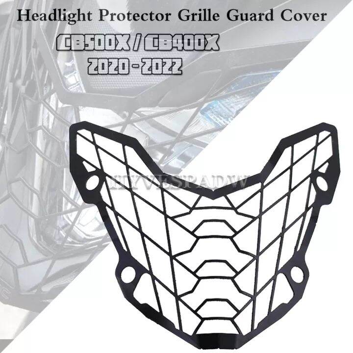 Motorcycle Headlight Grille Cover, Texured Design Motorbike Headlamp Protector Impact Resistant Solid Structure For Motorcycle