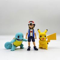 【LZ】■◕℗  XQYJ TAKARA TOMY-Genuine Pokemon Figuras para Crianças Estatuetas Anime Escudo de Espada Sol e Lua Pikachu Mew Snorlax Brinquedos Modelo Presente