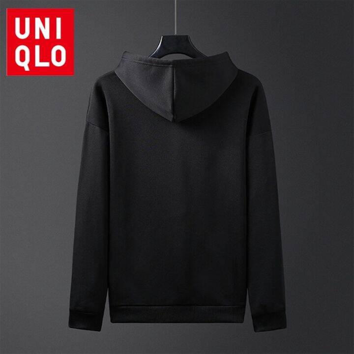 uniqlo-เสื้อกันหนาว-แขนยาว-มีฮู้ด-ผ้าฝ้าย-สไตล์สปอร์ต-สําหรับผู้หญิง