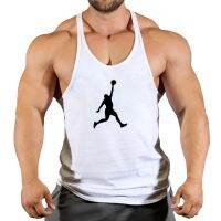 Fashion Printed Tank Top Men Bodybuilding Sleeveless Shirt Cotton Gym Fitness Workout Clothes Stringer Singlet Male Running Vest