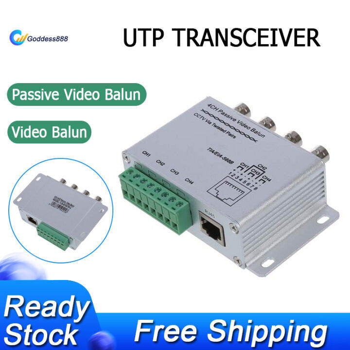 UTP 4 Channel Passive Video Balun Transceiver Lazada PH