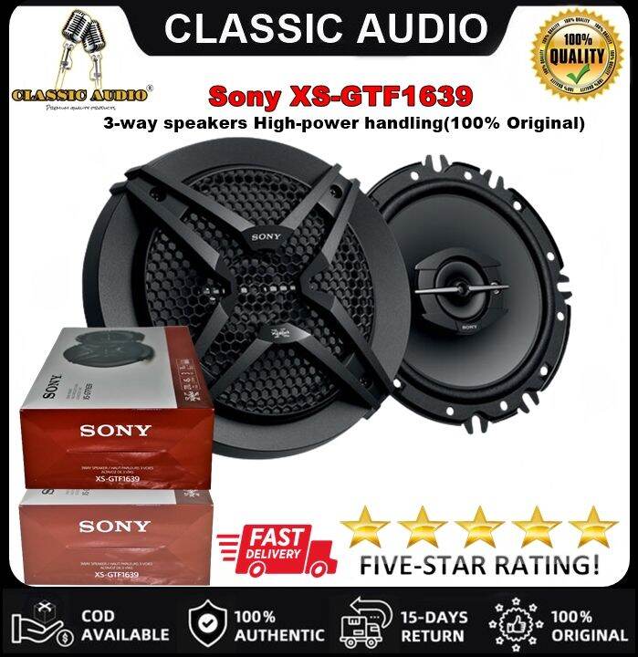 SONY CAR AUDIO SPEAKER XSGTF1639 6inches 3Way Speakers Super Heavy