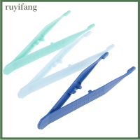 ruyifang 10 xสัตว์เลื้อยคลานป้อนแหนบพลาสติก Terrarium CLAMP Feeding แหนบเครื่องมือลื่นไถลคลิป