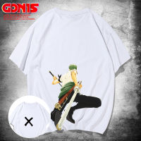 【จัดส่งฟรี】GONIS One Pieceเสื้อยืดชื่อร่วมเซารอนแขนสั้นผู้ชายฤดูร้อนน้ำแบรนด์เดินเรือกษัตริย์รอบเยาวชนเสื้อผ้าหลวมครึ่งแขน