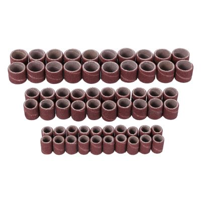 66 Pcs Drum Sanders Set Including 60 Pcs Sanding Bands and 6 Pcs Drum Mandrels