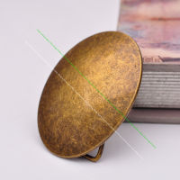 Strong Antique ss Metal Oval Western Leathercraft Jeans Belt Buckle Replacement Fit 40mm