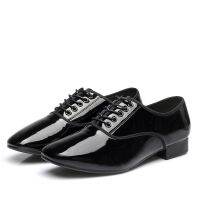 Men New Genuine Leather Shoes Mens Latin Dance Shoes Modern Dance Hall Tango Childrens Man National Standard Dance Shoes 38-45