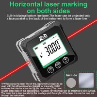 R D PT180 PT181 Laser Digital Protractor Angle Measure Inclinometer 3 in 1 Laser Level Box Type-C Charging Angle meter for home