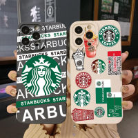 สำหรับ Infinix Hot 12i 10S 11 10 Play 11S 10i สมาร์ท6 HD X6511 X657B X6512หมายเหตุ12 G96 Starbuck Coffee Square Edge Full Len กรณีป้องกัน