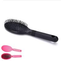 【YF】☞  Bristle Comb Massage Anti-Static Dark Color Hair Extension Wig Pink/Black