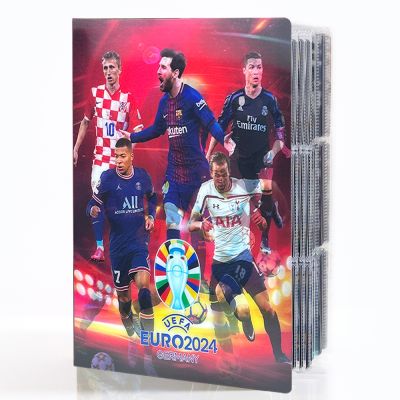 【CW】⊙♚  2023 432 New Holographic Large Football Star Card Album Book Binder Notebook Protection Game Collectible Holder
