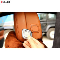 Car Styling Interior Seat Head Pillow Adjustment Button Cover Sequins Trim Sticker For Maserati Ghibli Levante Quattroporte