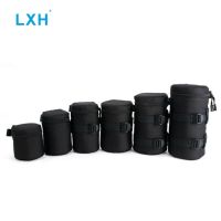 LXH Photographic Accessory DSLR Camera Lens Bag Lens Pouches Waterproof Nylon Lens Case For Canon Nikon Sony Lenses Protector