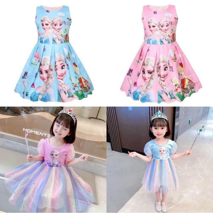 Elsa dress for kids 2-10yrs(Actual is better beautiful ) | Lazada PH