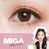 คอนแทคเลนส์ Lovely lens รุ่น Miga (สีน้ำตาล) ขนาด14.5