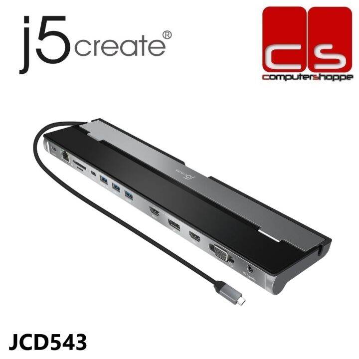 J5create USBC Triple Display Docking Station JCD543 Lazada