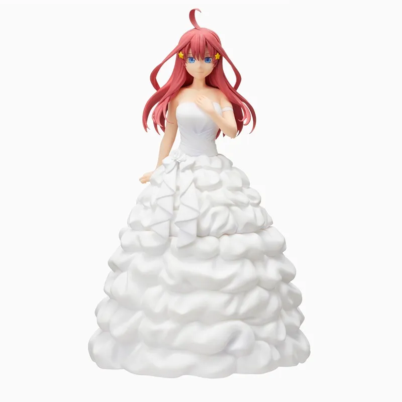 Qwiooe-Figura Anime Japonesa, Gotoubun No Hanayome, Ichika Sanjiu, Yotsuba  Itsuki, Vestido De Noiva, Brinquedos Modelo De Ação, BP Original -  AliExpress