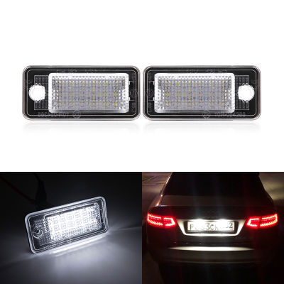 For Audi A3 8P A4 S4 B6 B7 A6 4F A8 8E 4H Q7 Led License Number Plate Lights Lamp Canbus Auto Tail Lights