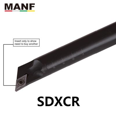 MANF ผู้ถือเครื่องมือกลึง CNC 20มม. S12M-SDXCR07แผ่นตัดสกรูเครื่องกลึงโลหะล็อคการเครื่องมือกลึงล็อคการประมวลผล