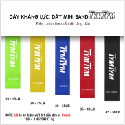 Bộ 5 dây kháng lực,dây mini band Tymtym