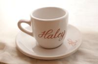 Personalized Espresso Cup with Plate Custom Espresso Mug Gift for Him Gift for Her Personalized Gift Mug Electrical Connectors