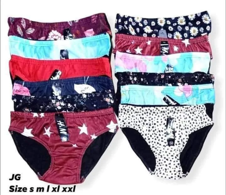H&M Class B/12Pcs Panties for Women Ladies Underwear/ Assorted Printed