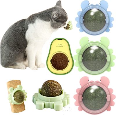 【DT】hot！ Catnip Rotating Interactive Rotation Chewing for Teeth Licking Snacks Supplies