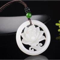 【CW】 Fashion Hollow Pendant Necklace Chinese Hand-Carved Relax Healing Man Luck Gifts Amulet New